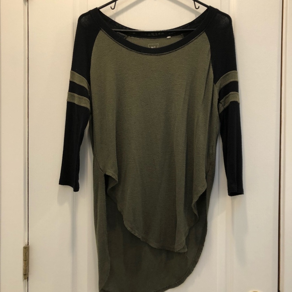 Army green high low top